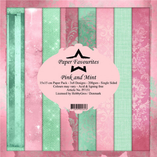 Paper Favourites Pink and Mint 6x6 Paper Pack