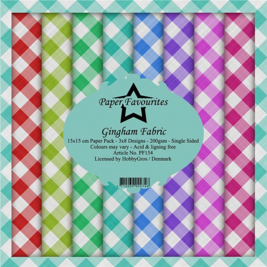 Paper Favourites Gingham Fabric 6x6 Paper Pack