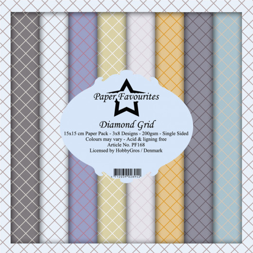 Paper Favourites Diamond Grid 6x6 Paper Pack