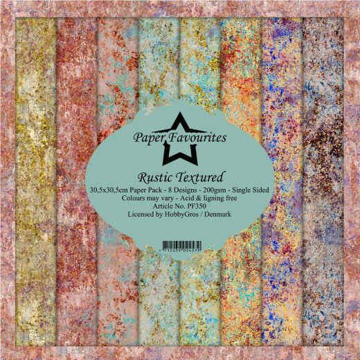 Paper Favourites Rustic Textured 12x12 Paper Pack