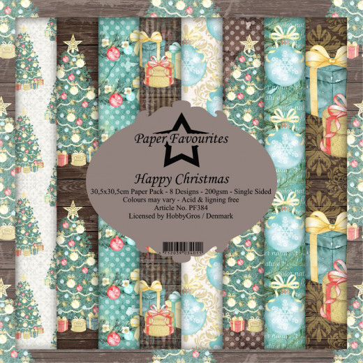 Paper Favourites Happy Christmas 12x12 Paper Pack