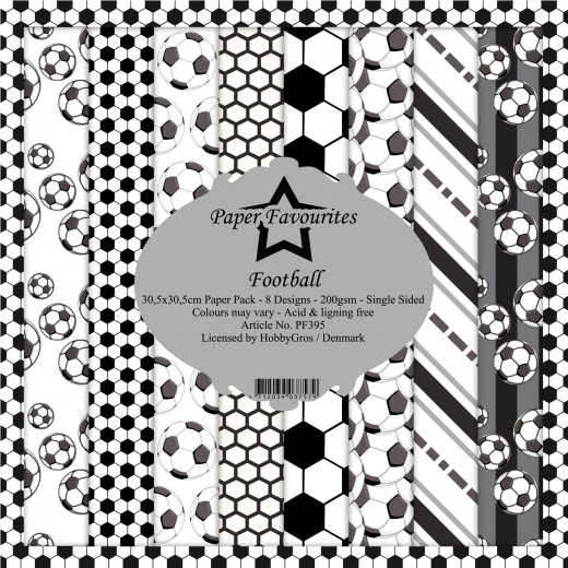 Paper Favourites Football 12x12 Paper Pack