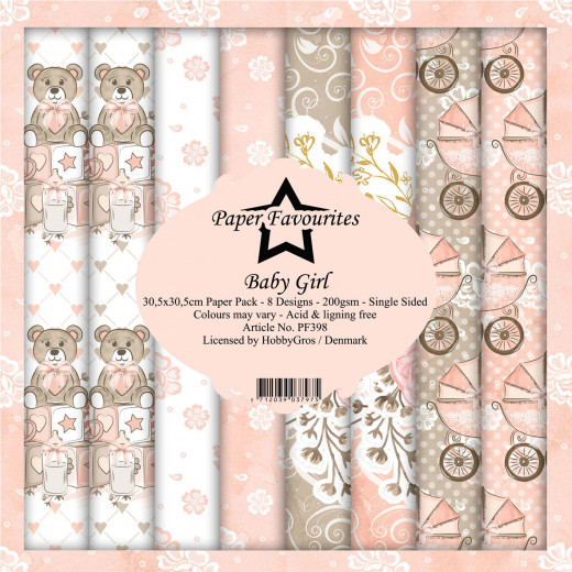 Paper Favourites Baby Girl 12x12 Paper Pack