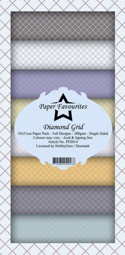 Paper Favourites Diamond Grid Slim Paper Pack