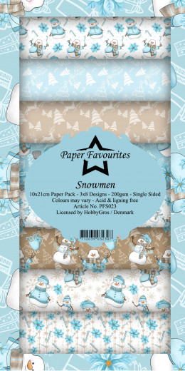 Paper Favourites Snowmen Slim Paper Pack