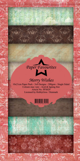 Paper Favourites Merry Wishes Slim Paper Pack