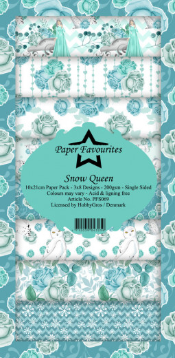 Paper Favourites Snow Queen Slim Scrap Paper Pack