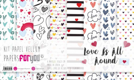 Love Is All Around 12x12 Vellum Kit