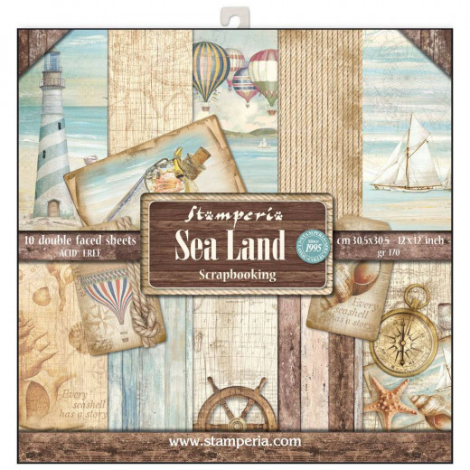 Sea Land 12x12 Paper Pack