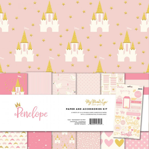 Penelope 12x12 Paper and Accessories Kit