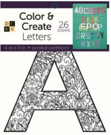 Color and Create Stack - Letters