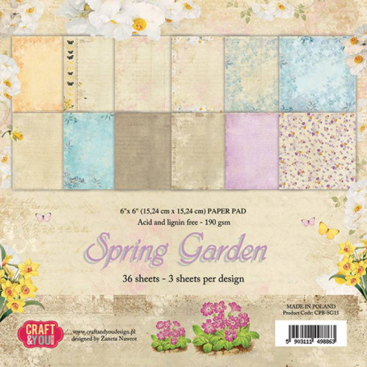 Spring Garden 6x6 Paper Pad