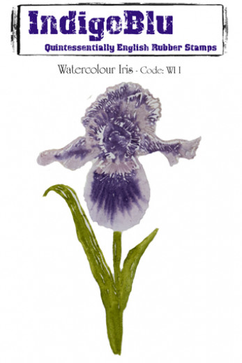 Mounted Stamps - Watercolour Iris