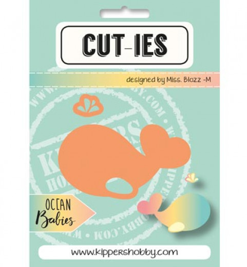 Stanzschablone Cut-ies - Ocean Babies Whale Spray