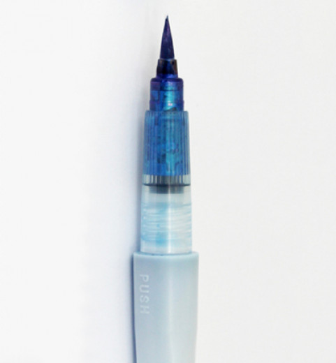 Wink Of Luna Metallic Brush Pen - Blue