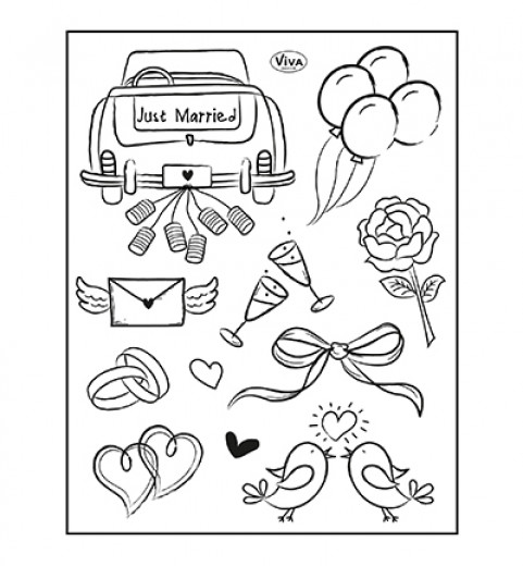 Clear Stamps - Just Married