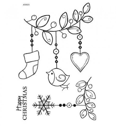 Clear Stamps Set - Little Festive Branch