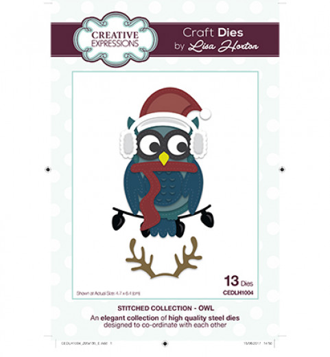 Craft Dies - The Stitched Collection Owl