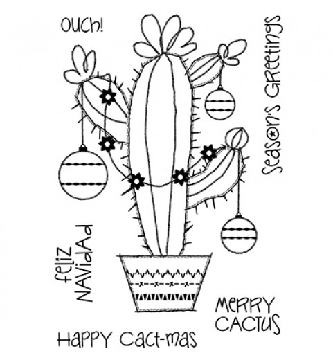 Clear Stamps - Merry Cactus
