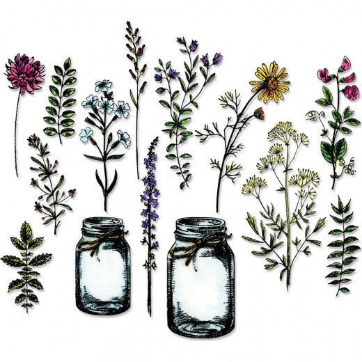 Framelits Dies by Tim Holtz - Flower Jar