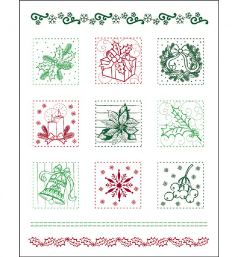 Clear Stamps - Weihnachtspatchwork