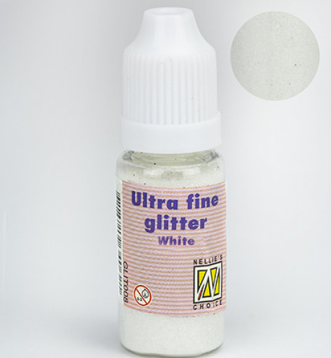 Flasche ultrafeiner Glitter weiß