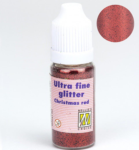 Flasche ultrafeiner Glitter Weihnachtsrot