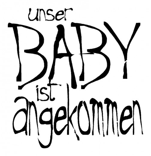 Stempel Unser Baby ist angekommen