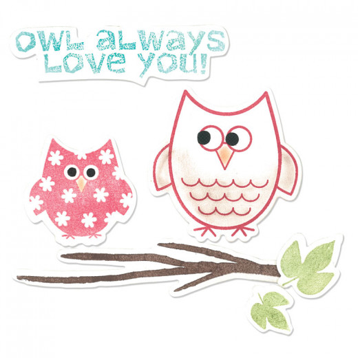 Framelits Die Set with Stamps - Autumn Owls