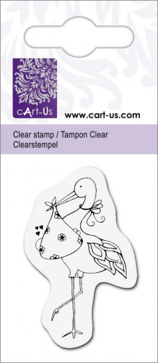 Mini Clear Stamps Storch und Baby
