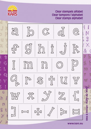 Clear Stamps Alphabet Block Kleinbuchstaben