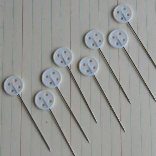 Button Stick Pins Vintage