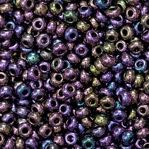 Rocailles metallic lila                