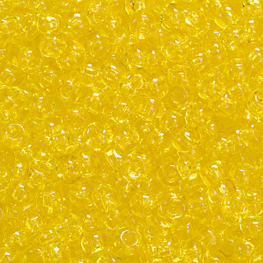 Rocailles transparent gelb                