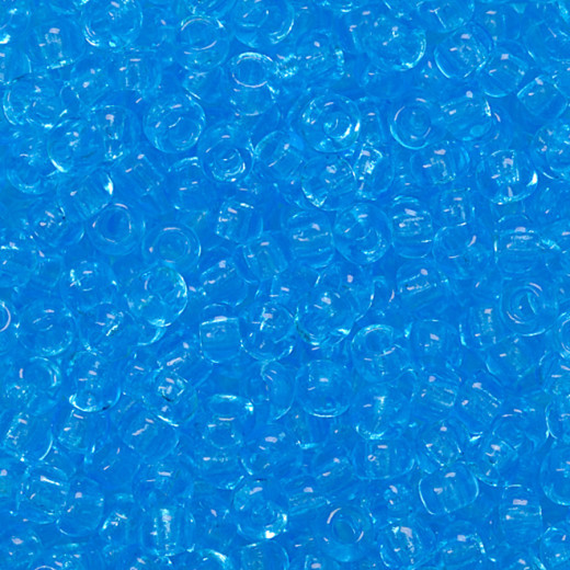 Rocailles transparent himmelblau