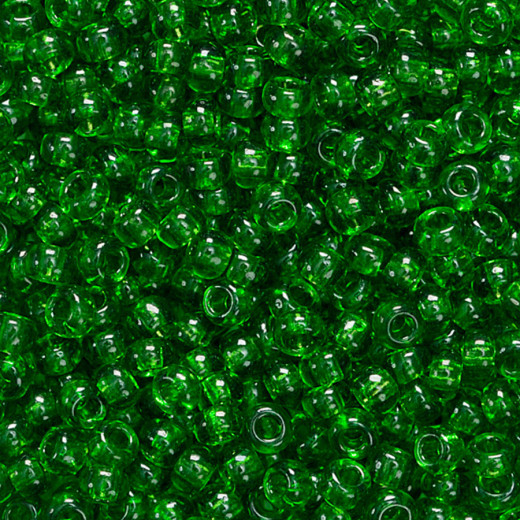 Rocailles transparent dunkelgrün
