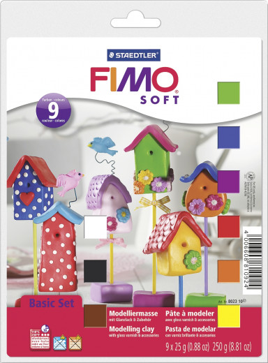 Fimo Basisset Set in 9 Farben