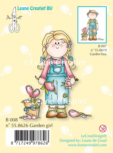 LeCrea Clear Stamps - Bambini Garden Girl