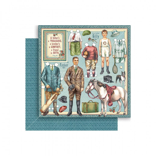 Pennys Paper Doll Designpapier - Fathers and Sons