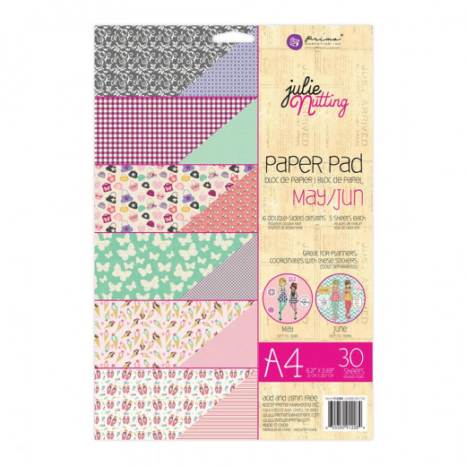Julie Nutting Paper Pad A4 - May and June