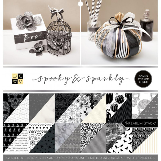Spooky and Sparkly 12x12 Cardstock Stack