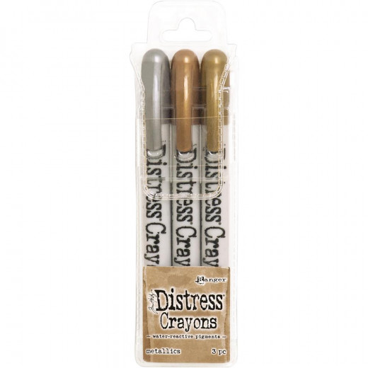 Distress Crayon Set - Metallics