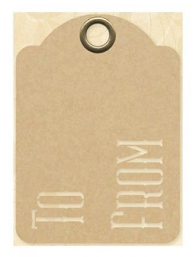Staples ATC Die-Cut Cardstock Tags - To From, Kraft