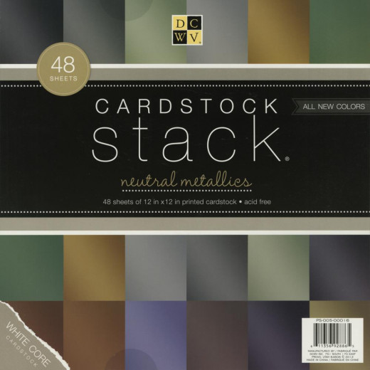 The Metallic 12x12 Cardstock Stack