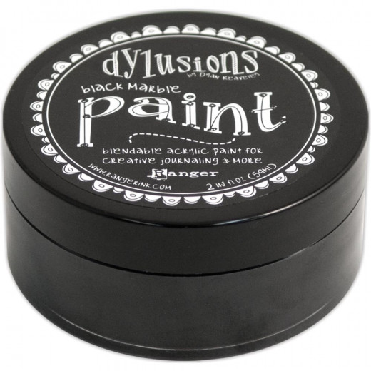 Dylusions Paint - Black Marble