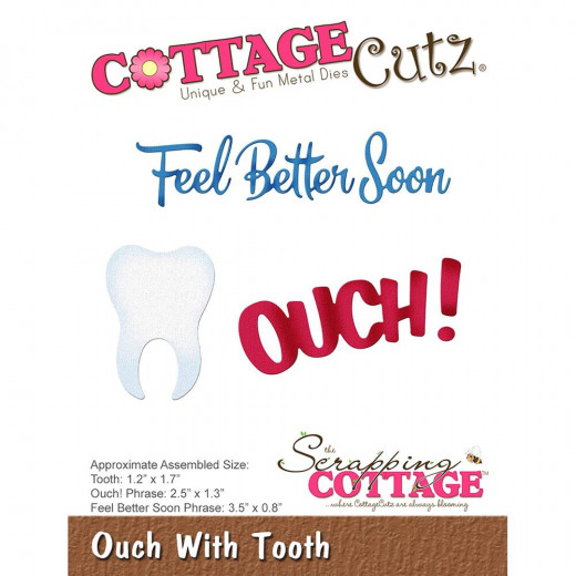 CottageCutz Die - Ouch With Tooth