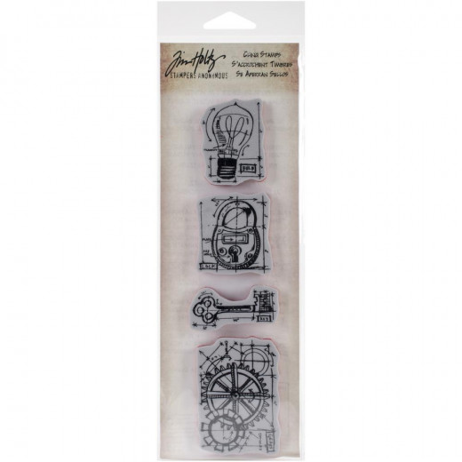 Cling Stamps Tim Holtz - Mini Blueprint Strips Industrial