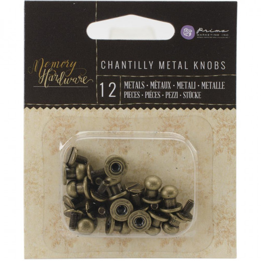 Memory Hardware Embellishments - Metal Knobs