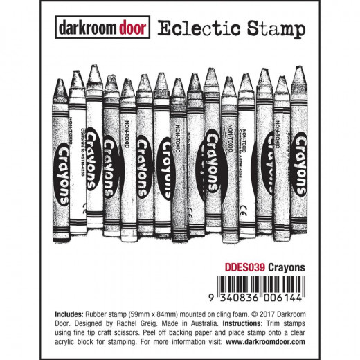 Darkroom Door Cling Stamps - Crayons
