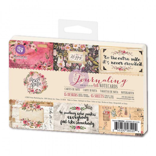Rossi Belle Journaling Note Cards 4x6